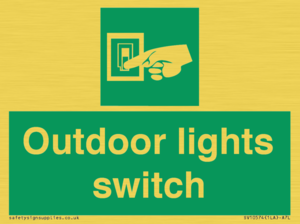 Outdoor lights switch